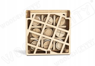 Puzzle 3D Kółko i krzyżyk Wooden.City