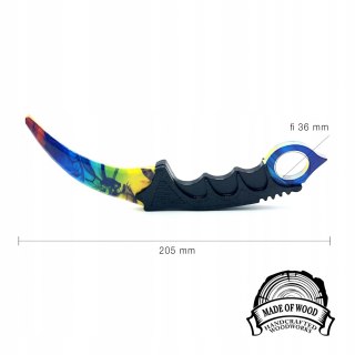 Nóż CS GO karambit EXOTIC drewniany