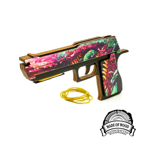 Pistolet na gumki CS GO drewniany Pistolet na gumki CS GO drewniany