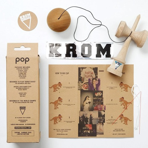 Kendama KROM Pop Naked drewniana