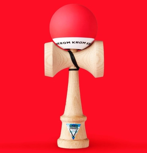 Kendama KROM Pop Red drewniana