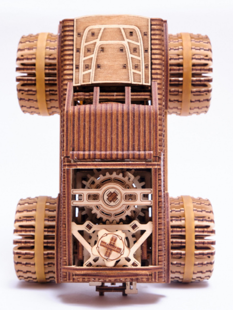 Puzzle 3D MONSTER TRUCK Wood Trick drewniany Puzzle 3D MONSTER TRUCK Wood Trick drewniany