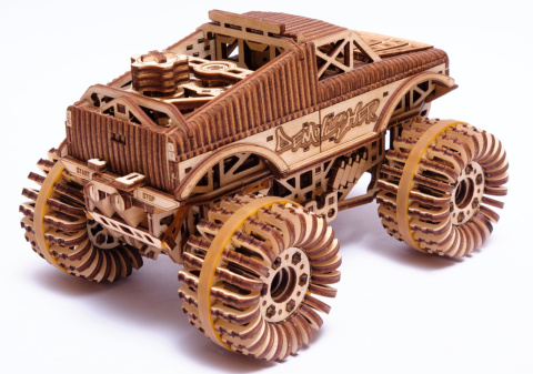 Puzzle 3D MONSTER TRUCK Wood Trick drewniany Puzzle 3D MONSTER TRUCK Wood Trick drewniany