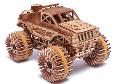Puzzle 3D MONSTER TRUCK Wood Trick drewniany Puzzle 3D MONSTER TRUCK Wood Trick drewniany