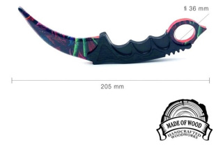 Nóż CS GO karambit HYPERBEAST drewniany