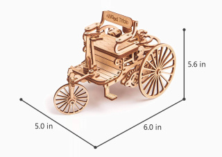 Puzzle 3D Pierwszy Samochód Wood Trick drewniany