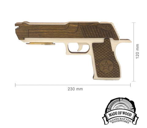 Pistolet na gumki CS GO KLASYK drewniany Pistolet na gumki CS GO KLASYK drewniany