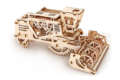 Puzzle 3D Kombajn Ugears drewniany