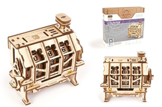 Puzzle 3D Licznik Ugears drewniany