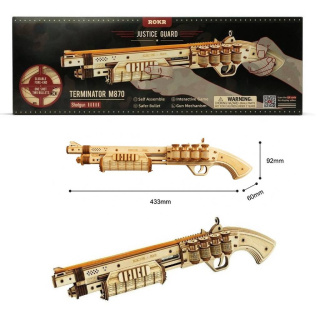 Puzzle 3D Strzelba Pistolet na gumki Robotime