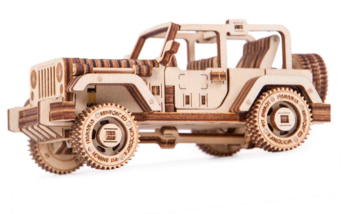 Puzzle 3D Jeep Safari Wood Trick drewniany Puzzle 3D Jeep Safari Wood Trick drewniany