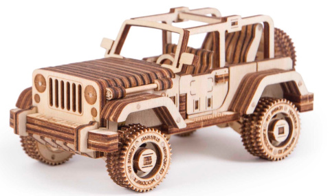 Puzzle 3D Jeep Safari Wood Trick drewniany Puzzle 3D Jeep Safari Wood Trick drewniany