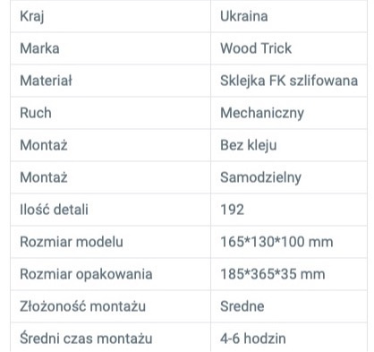 Puzzle 3D Szkatułka na skarby Swarovski Wood Trick