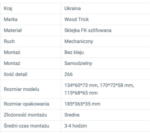 Puzzle 3D Zestaw samochodów Wood Trick drewniany Puzzle 3D Zestaw samochodów Wood Trick drewniany
