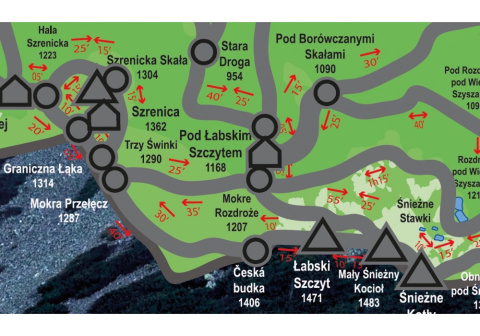 Mapa zdrapka KARKONOSZE POLSKIE