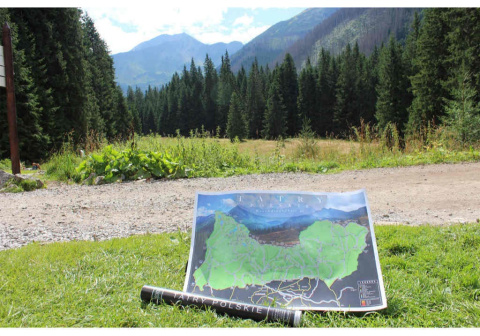 Mapa zdrapka TATRY POLSKIE