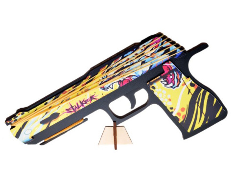 Pistolet na gumki CS GO Stalker drewniany Pistolet na gumki CS GO Stalker drewniany