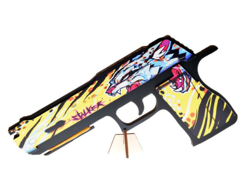 Pistolet na gumki CS GO Stalker drewniany Pistolet na gumki CS GO Stalker drewniany