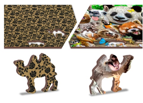 Puzzle drewniane układanki Przyjaciele z ZOO rozmiar L Puzzle drewniane układanki Przyjaciele z ZOO rozmiar L
