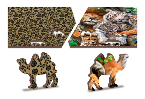 Puzzle drewniane układanki Śpiące Kotki rozmiar L Puzzle drewniane układanki Śpiące Kotki rozmiar L