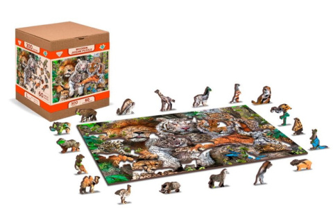 Puzzle drewniane układanki Śpiące Kotki rozmiar L Puzzle drewniane układanki Śpiące Kotki rozmiar L