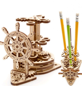 Puzzle 3D Organizer Ugears drewniany