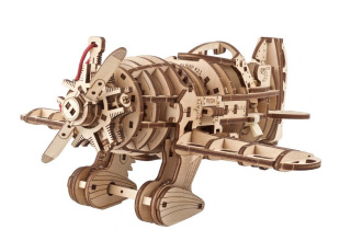 Puzzle 3D Samolot Mad Hornet Ugears