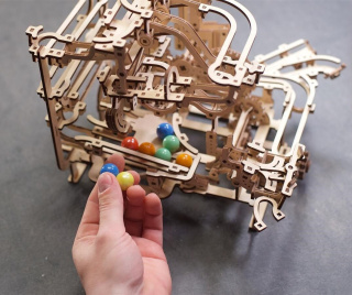 Puzzle 3D Tor Kulkowy Wciągnik Poziomowy Ugears