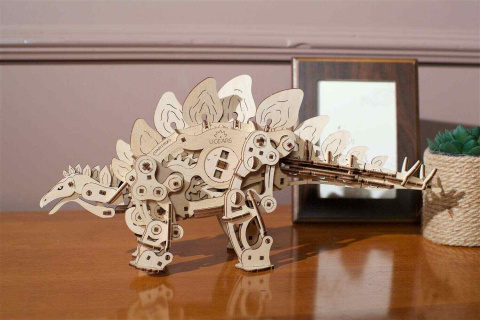 Puzzle 3D Dinozaur Stegozaur Ugears drewniany