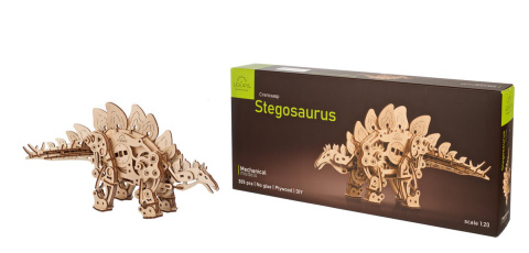 Puzzle 3D Dinozaur Stegozaur Ugears drewniany