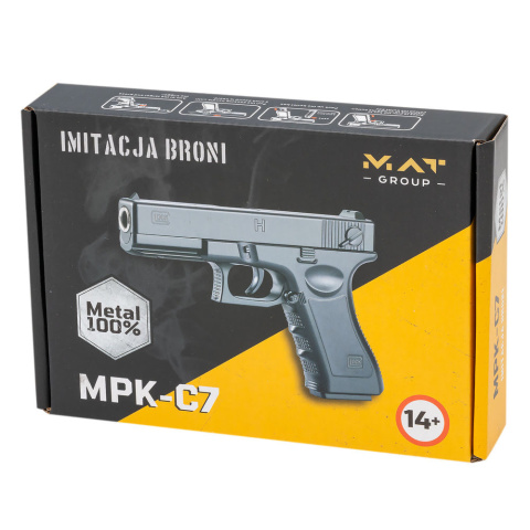 Pistolet na kulki metalowy MPK-C7 + granat 800 kulek Pistolet na kulki metalowy MPK-C7 + granat 800 kulek