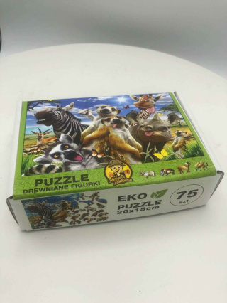 Puzzle drewniane figurki
