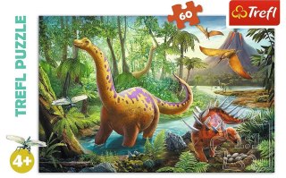 Trefl | Puzzle 60el. | Wędrówka dinozaurów