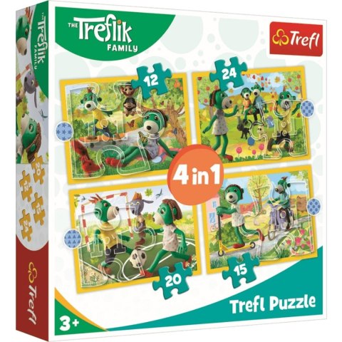 Puzzle 4w1 Wspólne zabawy Treflików | Trefl
