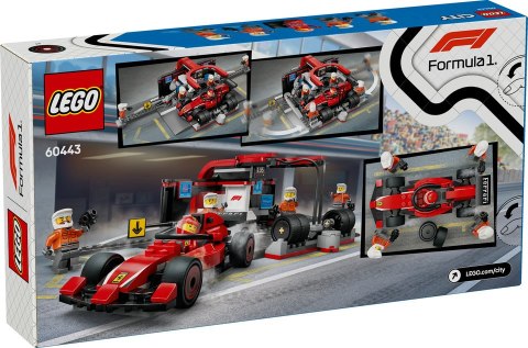 LEGO 60443 | F1® Pit stop i mechanika z bolidem Ferrari
