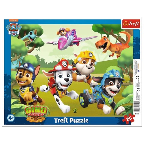 Trefl: Puzzle ramkowe 25el. - Wyczynowe triki piesków Trefl: Puzzle ramkowe 25el. - Wyczynowe triki piesków