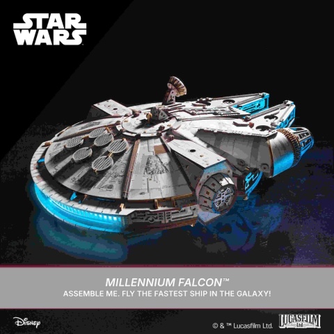 Puzzle 3D Sokół Millennium™ Star Wars™ Ugears