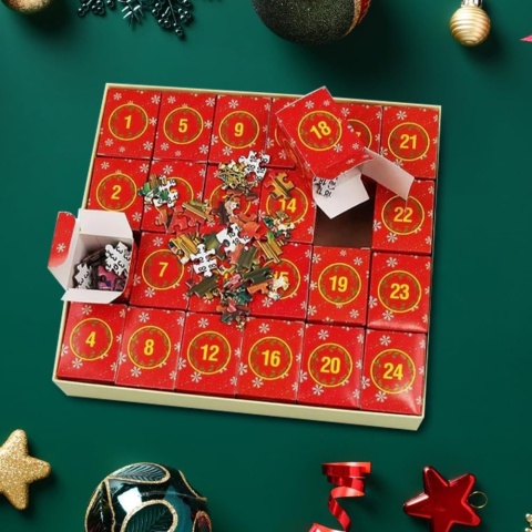 Kalendarz adwentowy Puzzle świąteczne 1008 el.