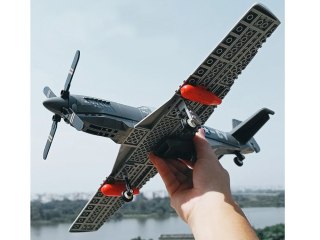 Klocki techniczne Samolot bojowy P-51 Mustang Fighter 256 ele ZA4624