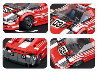 Klocki techniczne Sportowe auto Living Legend 917 CZERWONE 355-ele ZA4754