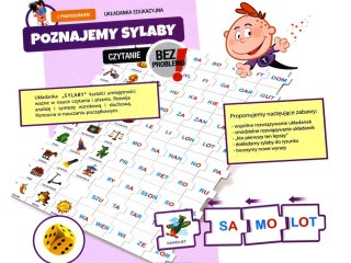 Jawa Edukacyjna gra - układanka Poznajemy SYLABY z Profesorkiem - nauka czytania GR0663