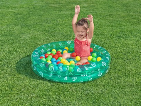 Basenik zielony z kulkami 91cm x 20cm Bestway + 50 kulek 51141