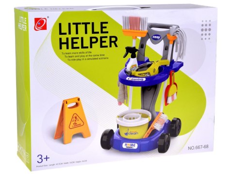 Zestaw sprzątający dla dzieci - wózek z akcesoriami i odkurzacz ZA5873