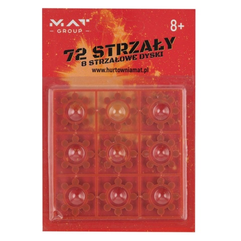 Spłonka Kapiszony do Pistoletu 72 strzały