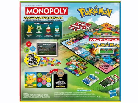 Hasbro Planszowa gra Monopoly: Pokemon - 4 figurki pionki GR0785
